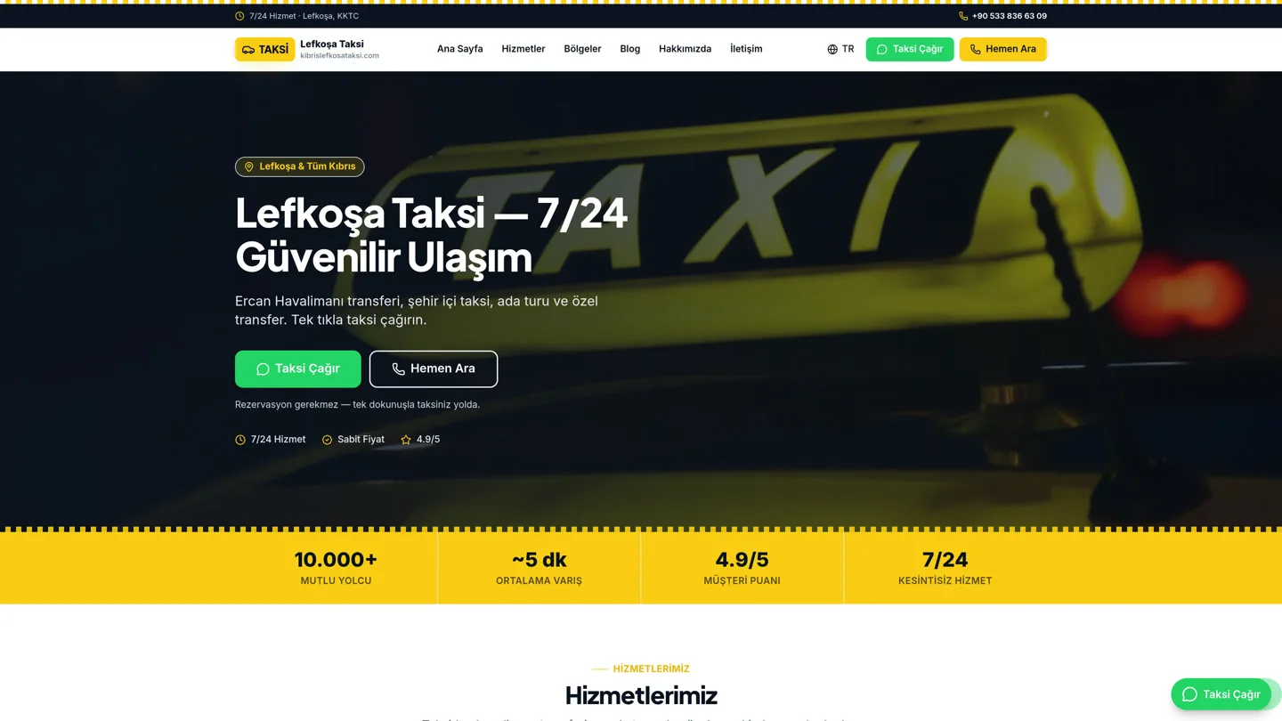 Kıbrıs Lefkoşa Taksi